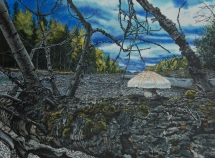 MD 02, The Invitation - Elk River, Acrylic, 18 x 24 inches - $890 MD 02, The Invitation - Elk River, Acrylic, 18 x 24 inches - $890