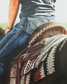 MD 04, Saddled Up, Acrylic, 16 x 20 inches - $680 MD 04, Saddled Up, Acrylic, 16 x 20 inches