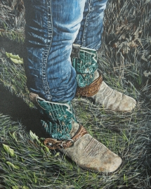 MD 05, Darcie's Slippers, Acrylic, 16 x 20 inches -$625 MD 05, Darcie's Slippers, Acrylic, 16 x 20 inches