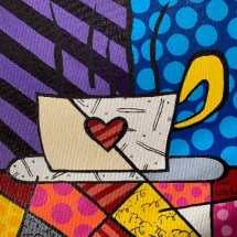 CM 26, Artist's Study Side Plate by Romero Britto, 12 x 12 inches, $200 CM 26, Artist's Study Side Plate by Romero Britto, 12 x 12 inches, $200