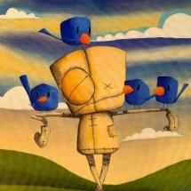 CM 29, Artist's Study What Are Friends For by Fabio Napoleoni, 24 x 20 inches, $700 CM 29, Artist's Study What Are Friends For by Fabio Napoleoni, 24 x 20 inches, $700